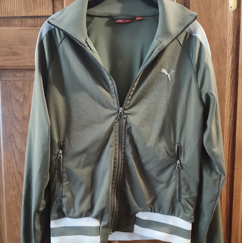 Puma women's large track full zip jacket